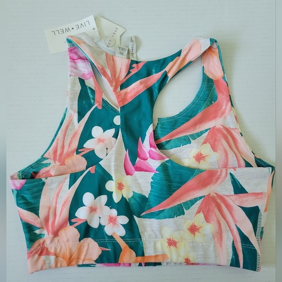 NWT Cato Live Well Active Women's Hawaiian Floral Print Sports Bra Size XS - Picture 4 of 4